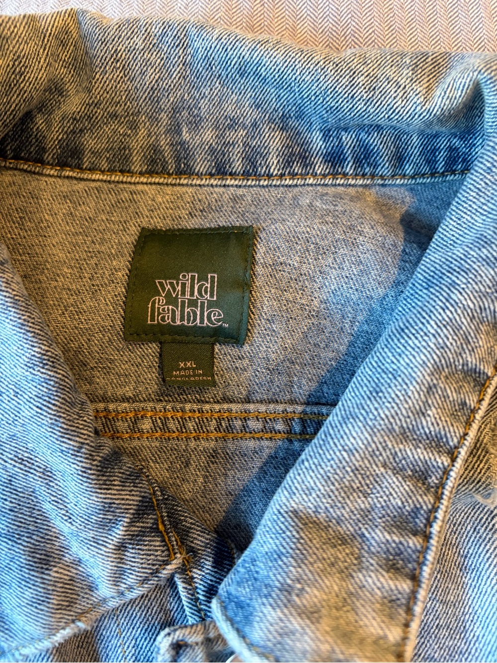 Wild Fable Distressed Jean Jacket - Picture 2 of 3